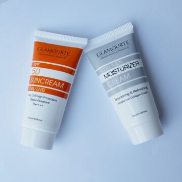 GLAMOURTE Yaşlanma Karşıtı Kolajen Krem & Spf 50+ Güneş Kremi Avantaj Paketi